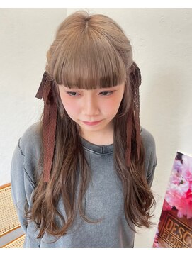 ソレイユトウキョウシブヤ(SOLEIL TOKYO shibuya) ミルクティーベージュとブラウンのルーツカラー