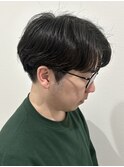 メンズカットパーマセンターパートニュアンスパーマスパイラル