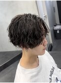 シャドウパーマツイストスパイラルパーマ緩めパーマ刈り上げ