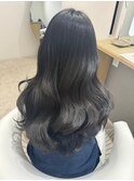 桑名ロングレイヤーカットハッシュカット透明感カラー重めロング