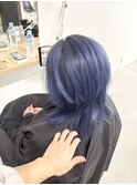 ルーツカラー（ブルー