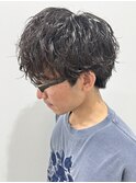 メンズマッシュパーマニュアンスパーマシャドウパーマ刈り上げ