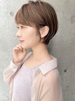 くびれヘア/アプリコットオレンジ/韓国/ボブ/レイヤー/吉祥寺