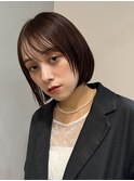 小顔カット/暗髪/髪質改善