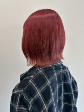 大人の透明感jカラー/ワインレッド/バーガンディ