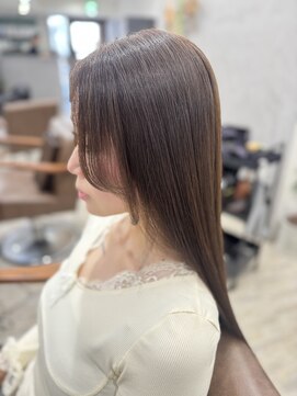 お顔まわりカット×ヌードベージュ