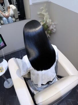 髪質改善/縮毛矯正/暗めカラー/ブルーブラック