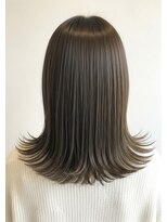 アントワープトーキョー(antwerp TOKYO) 30代40代外ハネミディアム髪質改善酸性ストレート白髪染め