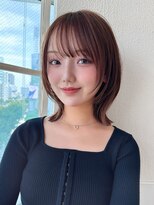 アフロート ディル(AFLOAT D'L)&nbsp;ミディアムレイヤーカットが大人気！小顔見せ似合わせカット