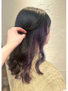 マーレ(MARLE./) くすみパープルのインナーカラー
