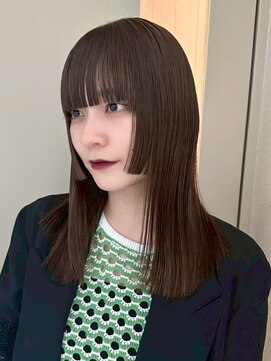 アイティーバイアルバム 藤沢店(IT by ALBUM) 前髪カットダークアッシュロング韓国ヘア_F21320
