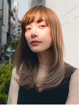 ダル 渋谷/表参道(DAL.)&nbsp;レイヤーカット髪質改善カラーブリーチなしダブルカラー韓国