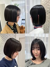 軽さもライン感も楽しめる、今の気分に寄り添う万能ボブ。バランスよく整え、毎日のセットも自然に楽しく。