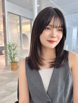 ビームズ ヘアー ブラン(Bee ms HAIR Blanc+) サラツヤロングベージュカラーブリーチしない透明感カラー