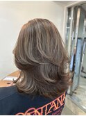 レイヤー×ベージュハイライト