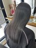 【美髪への第一歩♪】縮毛矯正+髪質改善トリ-トメント(カットなし)