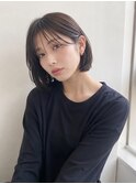 切りっぱなしワンレン×韓国風ボブ/20代30代40代丸顔面長池袋