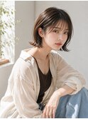 30代40代50代絶壁解消ひし形小顔白髪染めショートボブ【蕨】