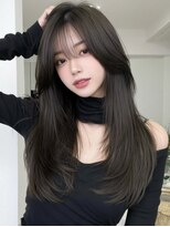 サロンドアイ(salon de i) くびれロングレイヤー × ショコラブラウン
