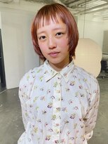 カシェ ナカザキ(CACHE NAKAZAKI) オレンジベージュ/ボブレイヤー/オン眉