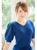 清楚に華やぎまとめヘアアレンジ