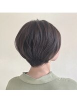 ピエドプール(PiED DE POULE) PiED DE POULEアッシュベージュ×ミニマムショートボブ