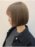 ミニボブ スリークボブ フォギーベージュ イメチェン