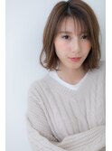 大人可愛いくすみピンク♪ルーズな外ハネボブY戸頭20代30代40代