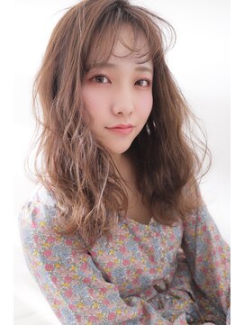 ストリームファースト(Stream1st) セミロング×パーマ