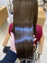 セシルカットフリンジウェーブ×大人かわいい前髪ココアブラウン