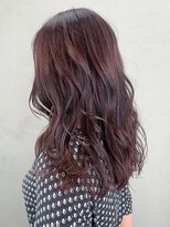 アルバム 銀座(ALBUM GINZA)&nbsp;ピンクブラウン_セミウェットウェーブオリーブカラー_ba306372