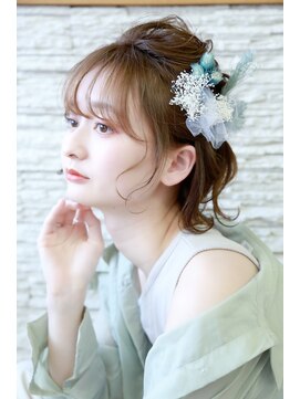 オーシャン(Ocean) [OCEAN Hair&Life藤原純] ボブアレンジ☆ハーフアップ☆