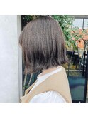 外ハネボブ/オリーブグレージュ