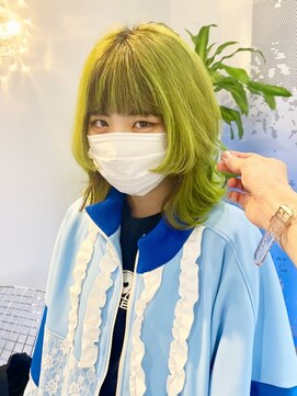 ギグスダブル 栄店(gigs double) 姫カットウルフ/イエロー