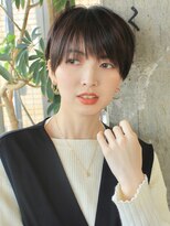 ロビー 表参道(ROBBY)&nbsp;黒髪スッキリショート／前髪あり／表参道／30代40代50代