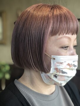トップヘアー 総社ハル店(TOP HAIR) ピンクベージュカラー