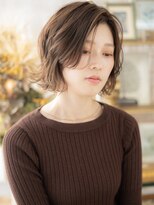 カバーヘア ブリス 川口(COVER HAIR bliss) かきあげ前髪くせ毛風ショートマッシュパーマa川口20代30代40代