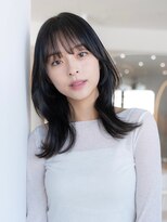 ハバナ 天神(HAVANA)&nbsp;韓国風くびれレイヤーマロンベージュ/大人かわいい/前髪あり