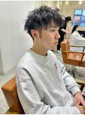 マッシュパーマ/ウルフ/アッシュブラック/カルマパーマ/宇都宮