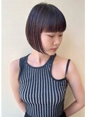 【soso 伊勢田】ミニボブ×ワイドバング【横浜/ブリーチ】