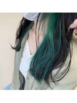 アローズ 玉名店(arose)&nbsp;２０～40代髪質改善艶感インナーグリーン