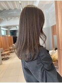 ナチュラルブラウン×セミロング☆