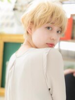 カバーヘア ブリス 上尾西口店(COVER HAIR bliss) ハイトーンカラー韓国風小顔マッシュパーマ10代20代30代