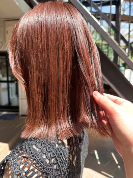 ラレイ ハラジュク(Lalei harajuku) 【白石】ピンクブラウン/暖色カラー/外ハネボブ