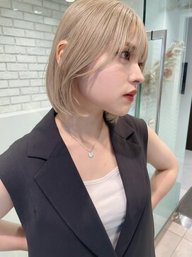 トルネード(TORNADO) 日韓ボブ 似合わせ フェイスレイヤー ハイトーンベージュ t923