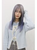 韓国風《シルバーブルー》ハイトーン/ケアブリーチ/ダブルカラー