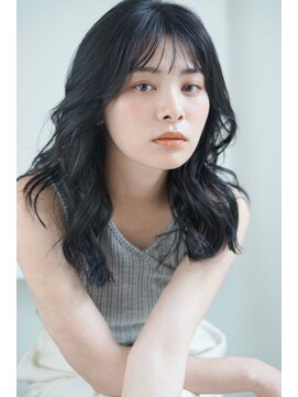 パール(PearL) 【PearL】小顔見せコテ巻きパーマ/ネビージュ/黒髪/20代30代ヘア