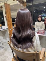 トテ(tote.)&nbsp;初カラーブリーチなしピンクラベンダー艶髪ブラウン