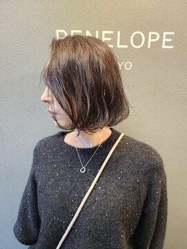 ペネロープ(Penelope) 大人ボブ くせ毛風パーマ