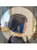 インナーカラー ダブルカラー グラボブ